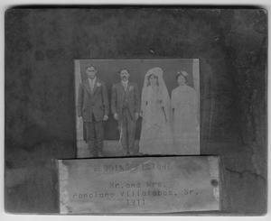 Primary view of object titled 'Mr. and Mrs. Ponciano Villalobos, Sr. Wedding Party'.