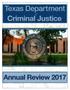 Report: Texas Department of Criminal Justice Annual Review : 2017