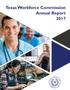 Primary view of Texas Workforce Commission Annual Report 2017