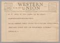 Letter: [Telegram to Kempner, April 23, 1954]