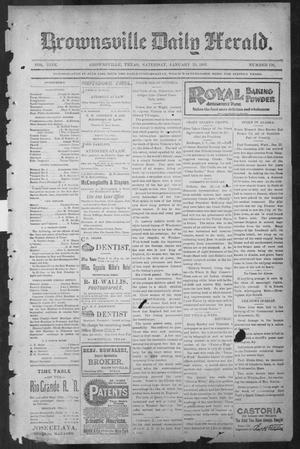 Primary view of object titled 'Brownsville Daily Herald (Brownsville, Tex.), Vol. NINE, No. 176, Ed. 1, Saturday, January 26, 1901'.