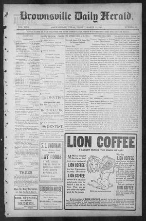 Primary view of object titled 'Brownsville Daily Herald (Brownsville, Tex.), Vol. NINE, No. 223, Ed. 1, Friday, March 22, 1901'.