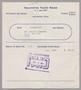 Text: [Monthly Bill for Yacht Berth: January 1953]