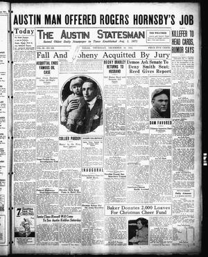 Primary view of object titled 'The Austin Statesman (Austin, Tex.), Vol. 56, No. 133, Ed. 1 Thursday, December 16, 1926'.