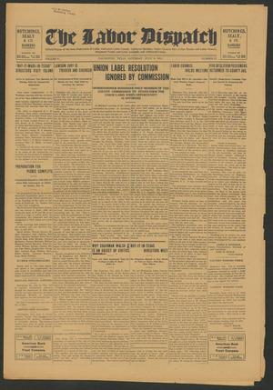 Primary view of object titled 'The Labor Dispatch (Galveston, Tex.), Vol. 5, No. 27, Ed. 1 Saturday, July 3, 1915'.
