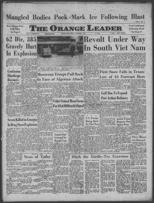Primary view of object titled 'The Orange Leader (Orange, Tex.), Vol. 60, No. 259, Ed. 1 Friday, November 1, 1963'.