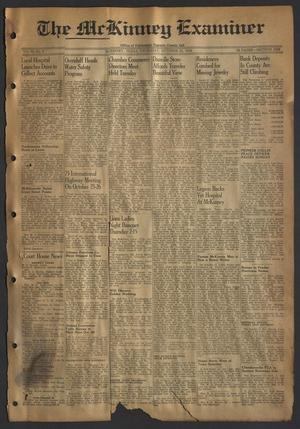 Primary view of object titled 'The McKinney Examiner (McKinney, Tex.), Vol. 69, No. 3, Ed. 1 Thursday, October 21, 1954'.