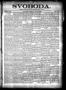 Newspaper: Svoboda. (La Grange, Tex.), Vol. 13, No. 37, Ed. 1 Thursday, Septembe…