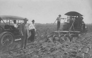 Primary view of object titled '[Men plowing (busting) land.]'.