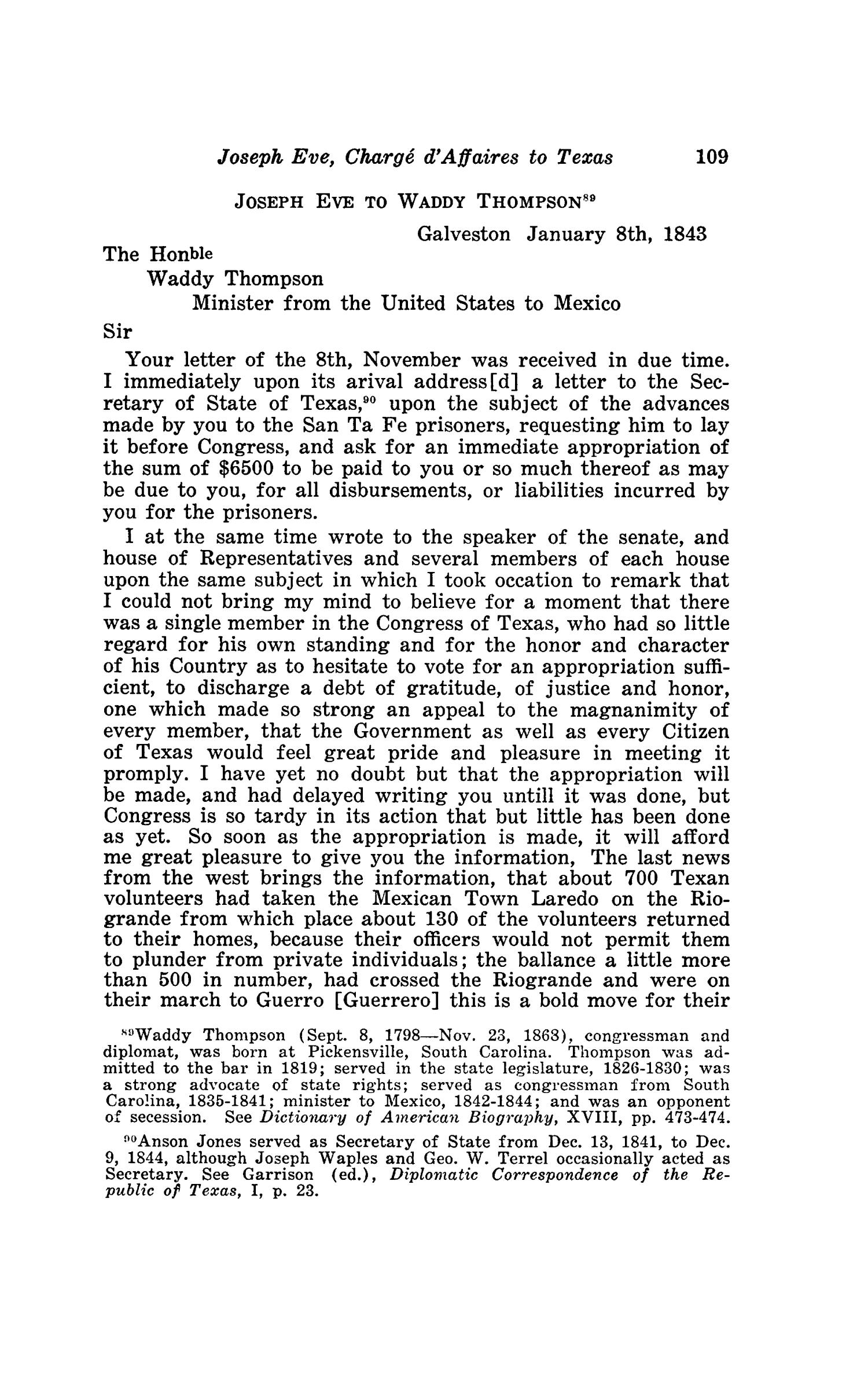 The Southwestern Historical Quarterly, Volume 44, July 1940 - April, 1941
                                                
                                                    109
                                                