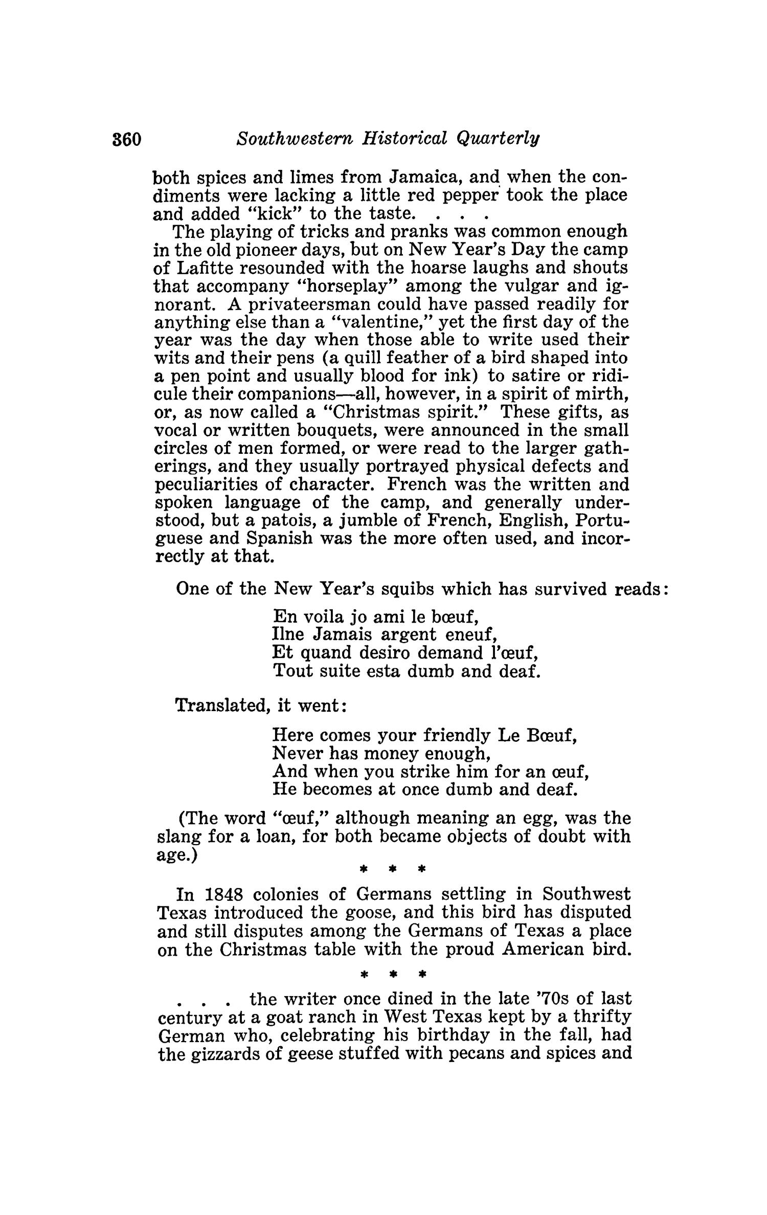 The Southwestern Historical Quarterly, Volume 44, July 1940 - April, 1941
                                                
                                                    360
                                                