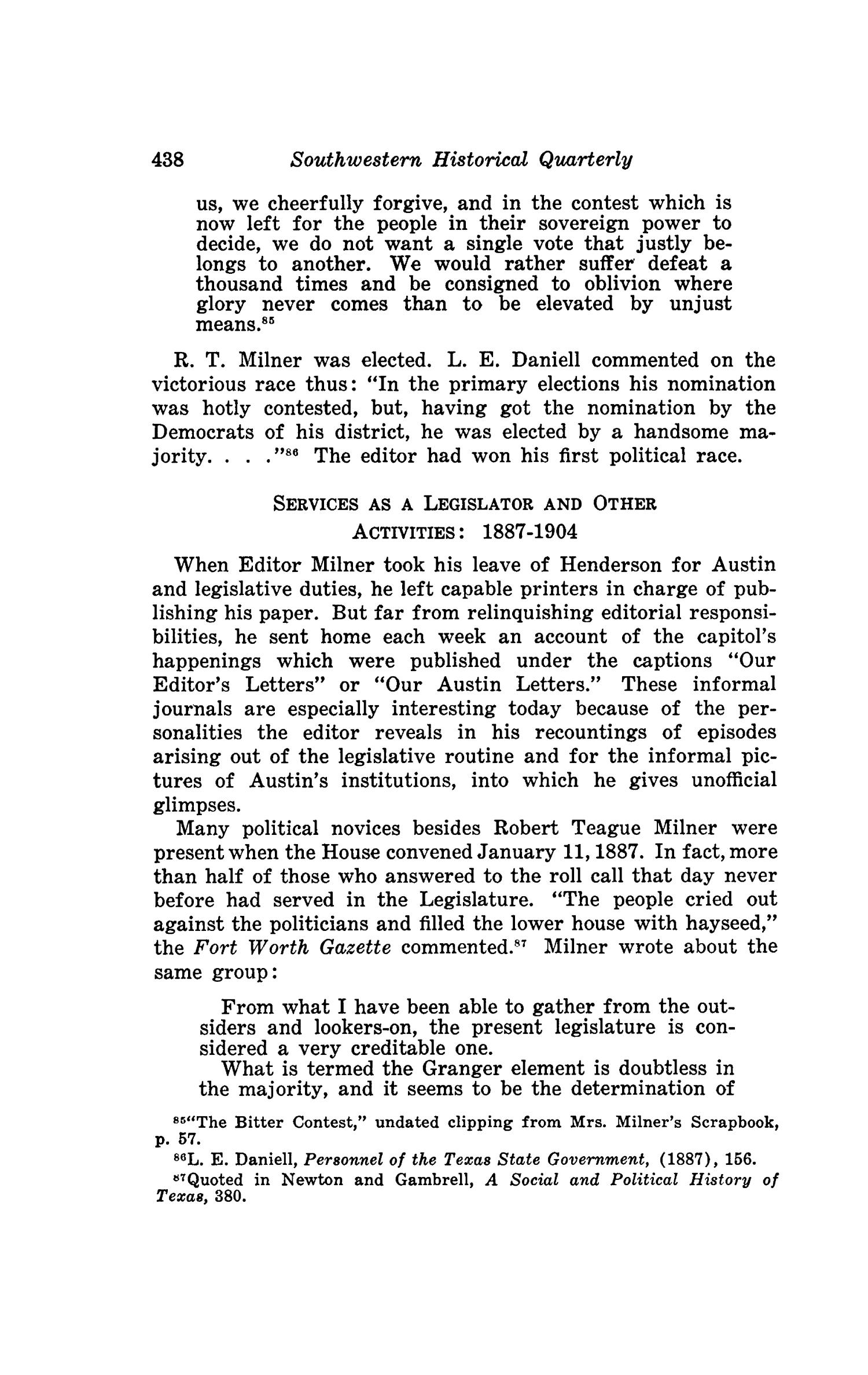 The Southwestern Historical Quarterly, Volume 44, July 1940 - April, 1941
                                                
                                                    438
                                                