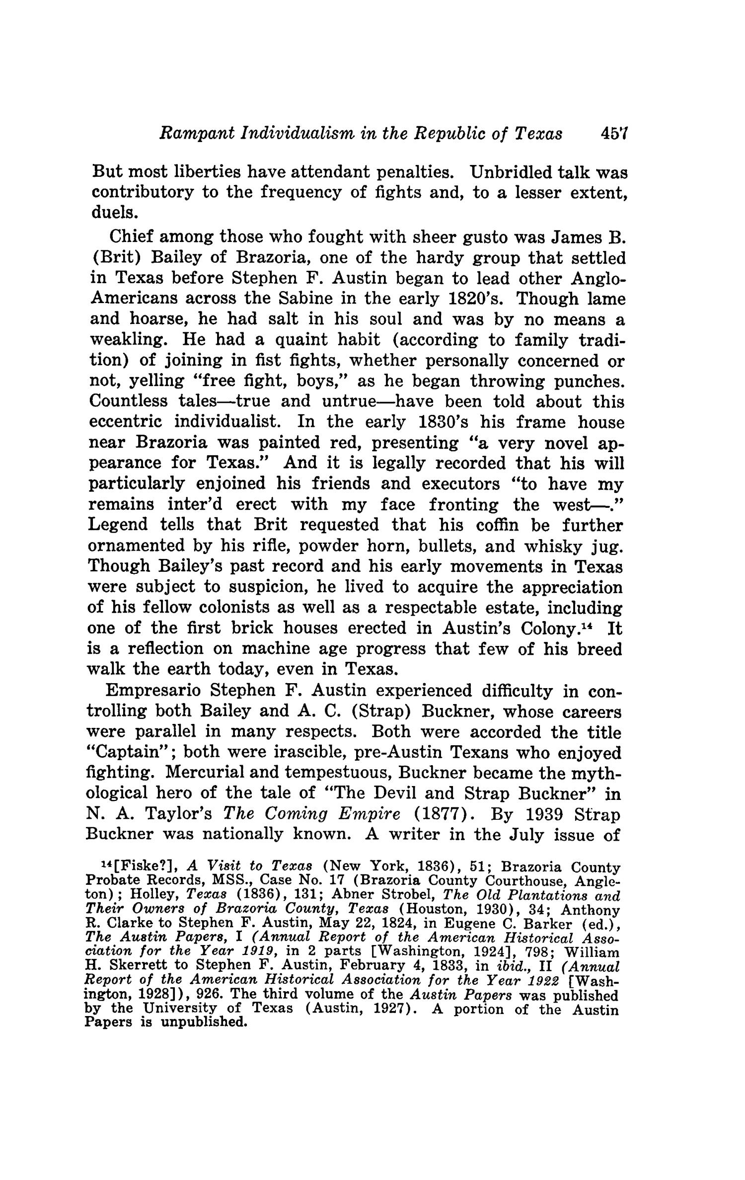 The Southwestern Historical Quarterly, Volume 44, July 1940 - April, 1941
                                                
                                                    457
                                                
