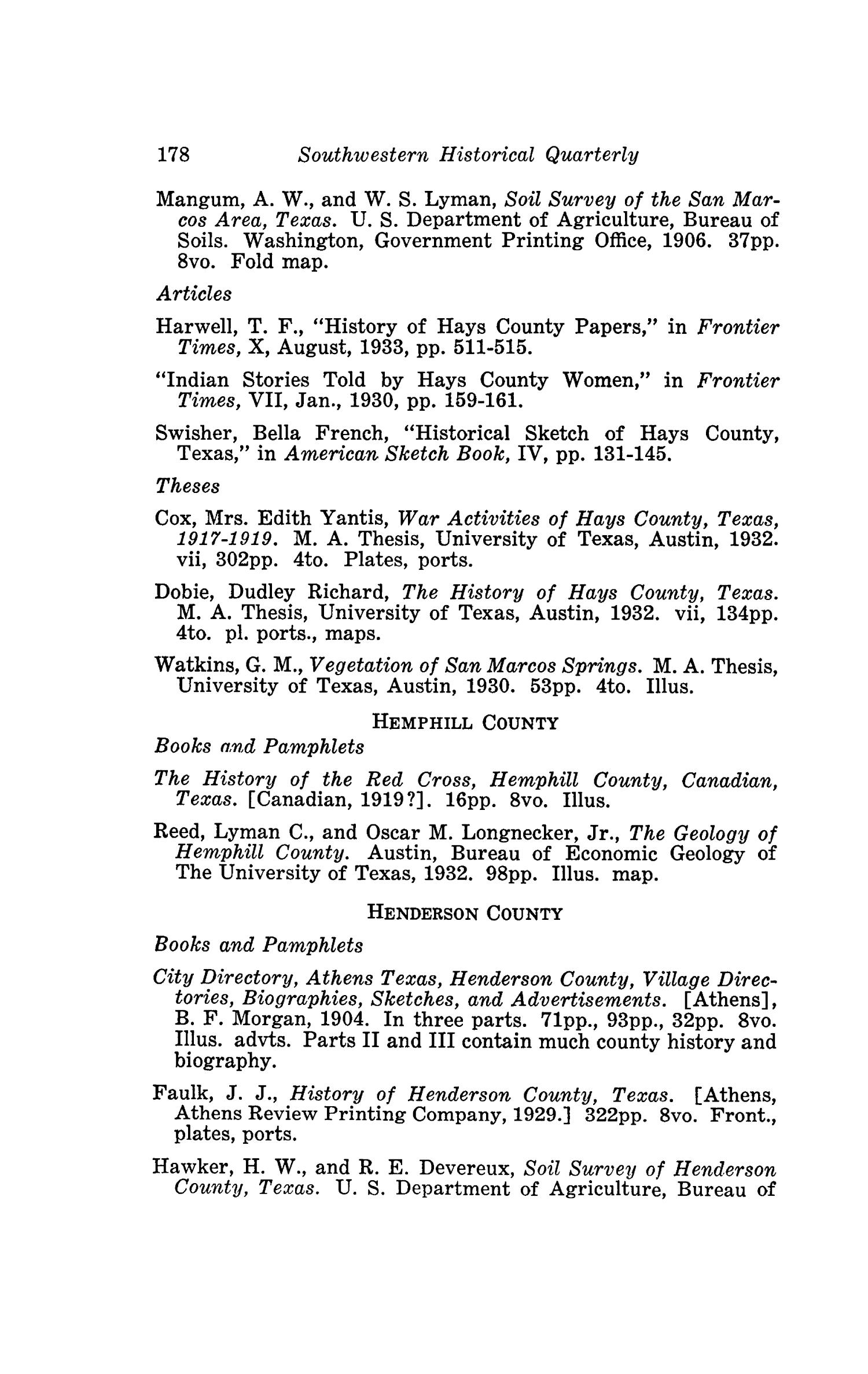 The Southwestern Historical Quarterly, Volume 45, July 1941 - April, 1942
                                                
                                                    178
                                                