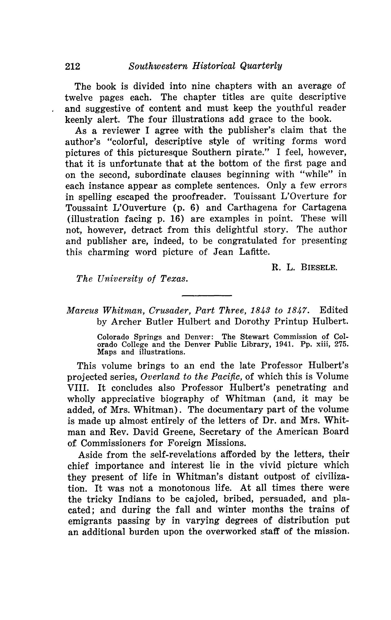 The Southwestern Historical Quarterly, Volume 45, July 1941 - April, 1942
                                                
                                                    212
                                                