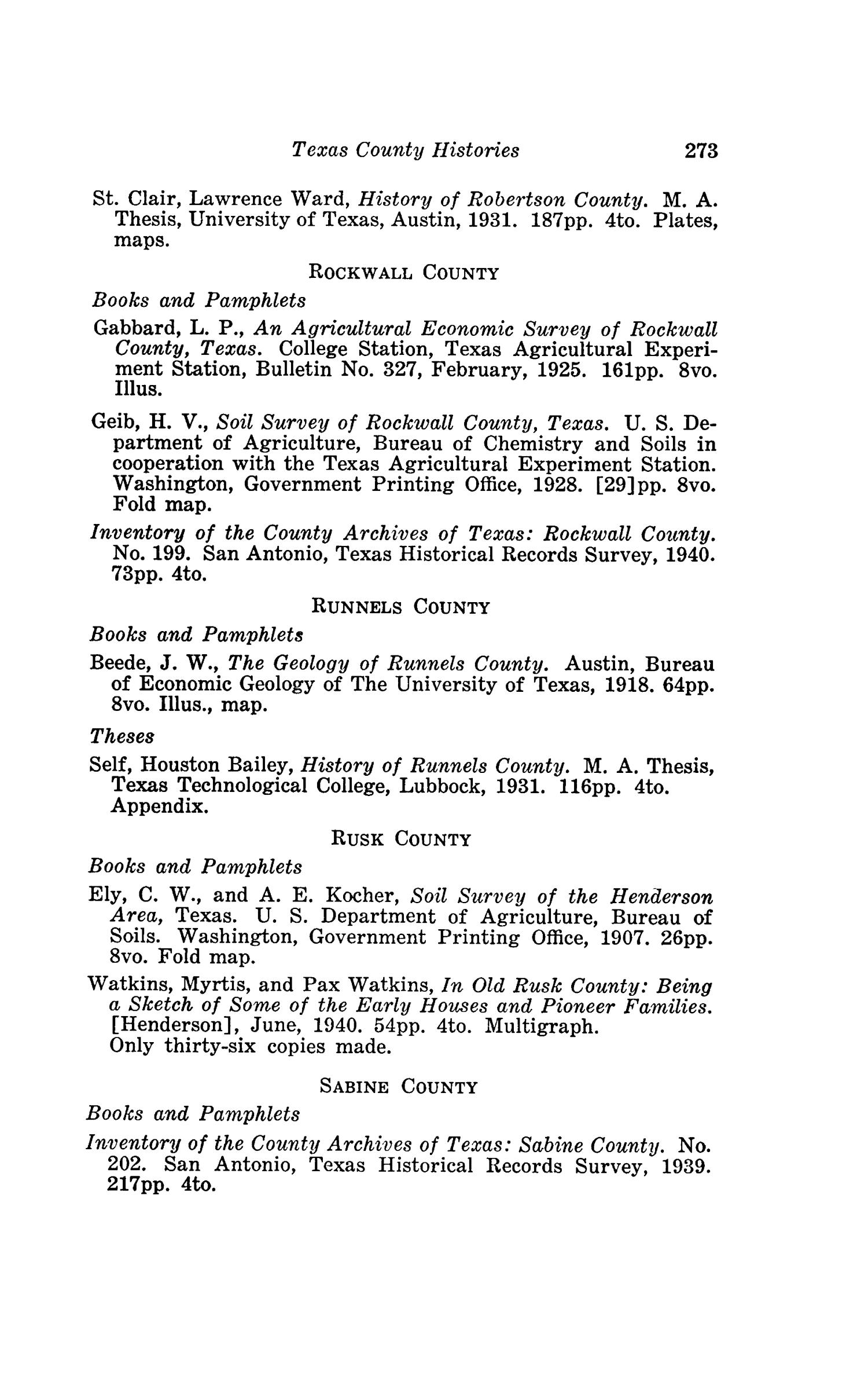 The Southwestern Historical Quarterly, Volume 45, July 1941 - April, 1942
                                                
                                                    273
                                                