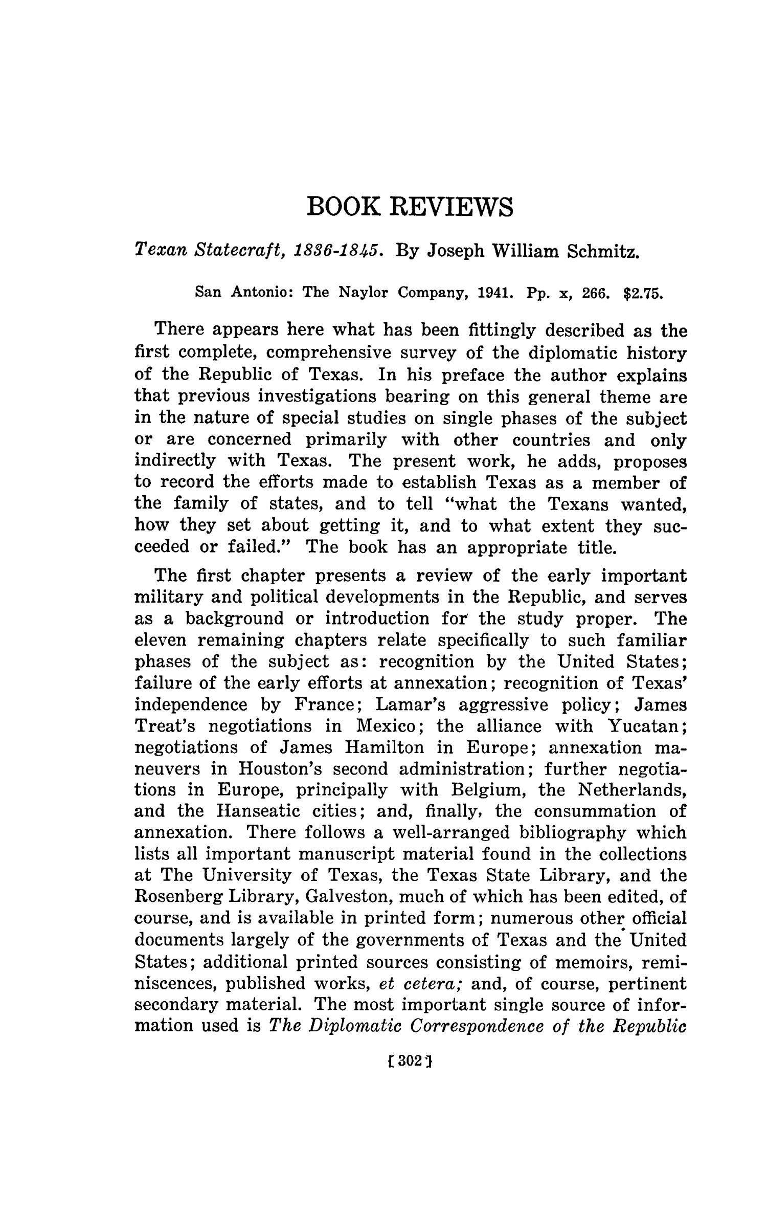 The Southwestern Historical Quarterly, Volume 45, July 1941 - April, 1942
                                                
                                                    302
                                                