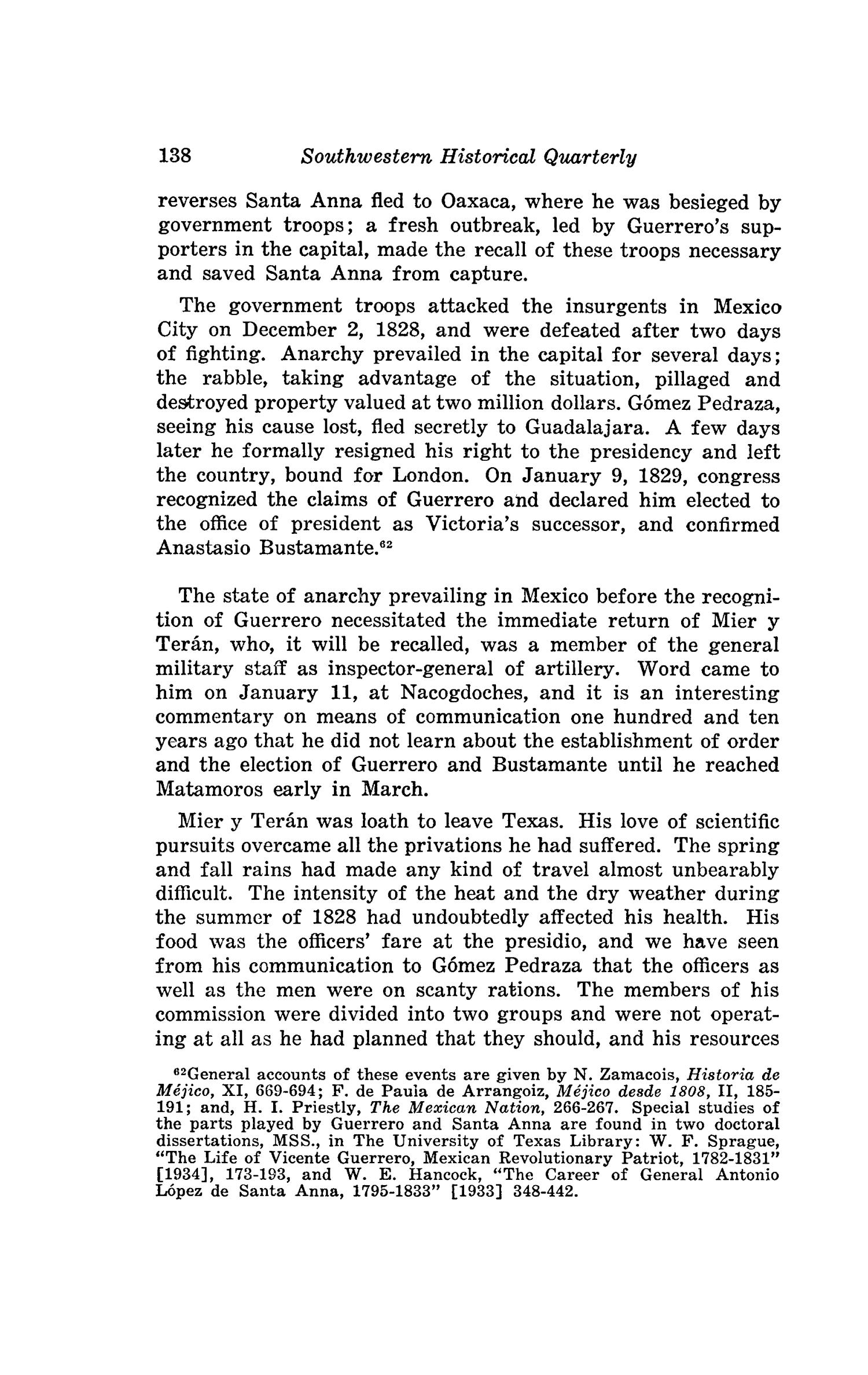 The Southwestern Historical Quarterly, Volume 47, July 1943 - April, 1944
                                                
                                                    138
                                                