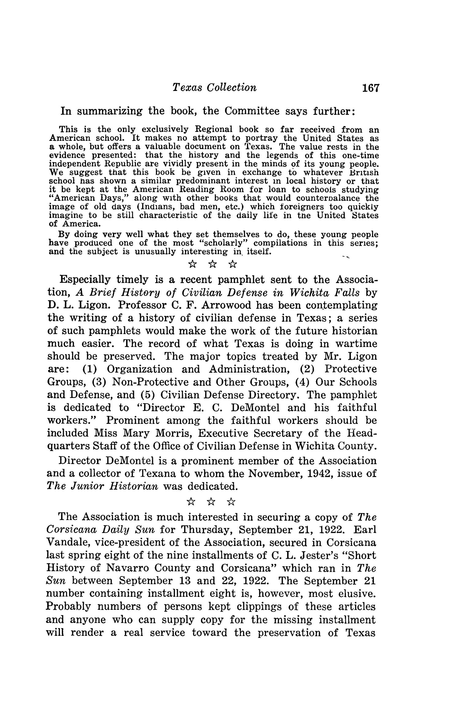 The Southwestern Historical Quarterly, Volume 47, July 1943 - April, 1944
                                                
                                                    167
                                                