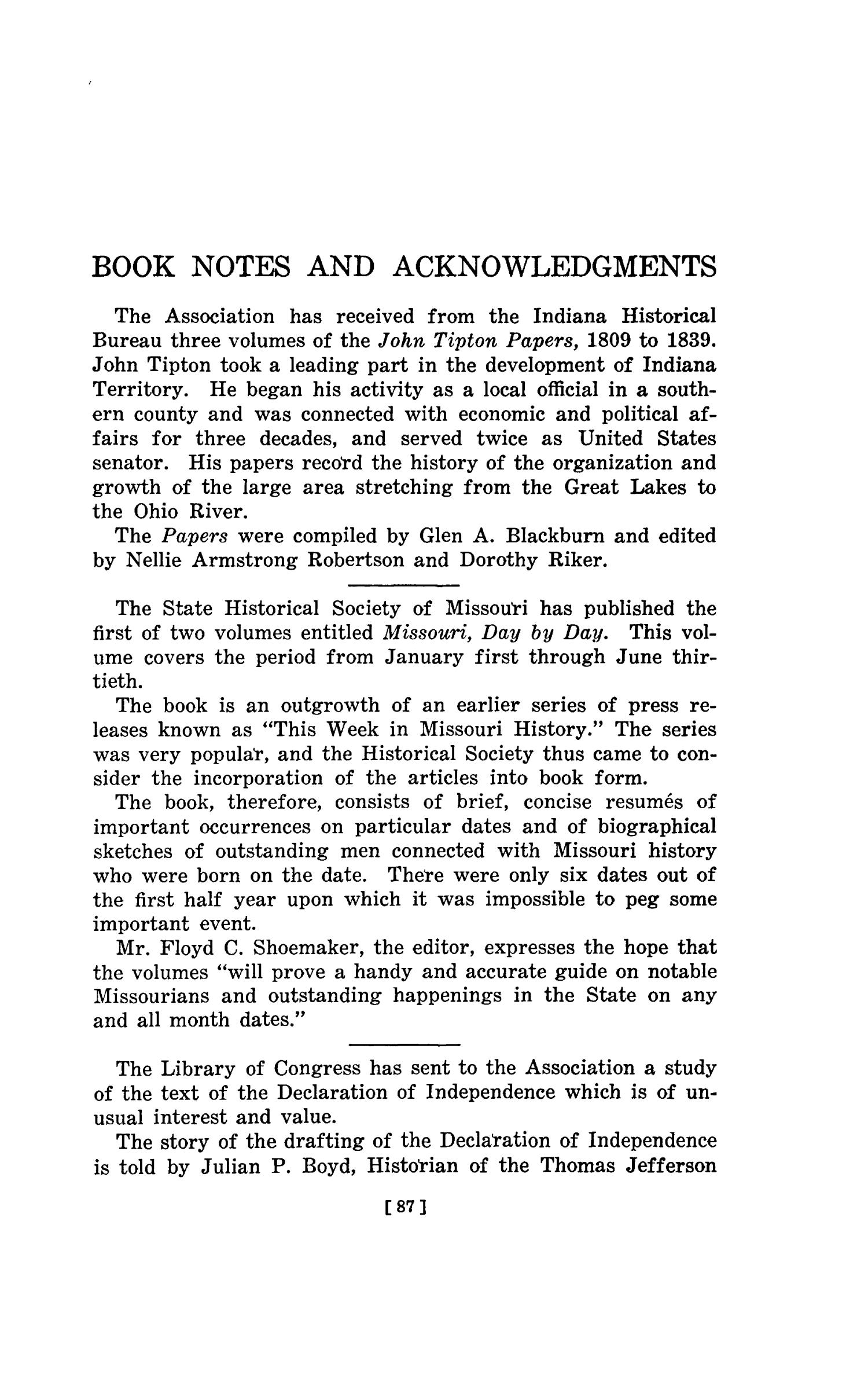 The Southwestern Historical Quarterly, Volume 47, July 1943 - April, 1944
                                                
                                                    87
                                                