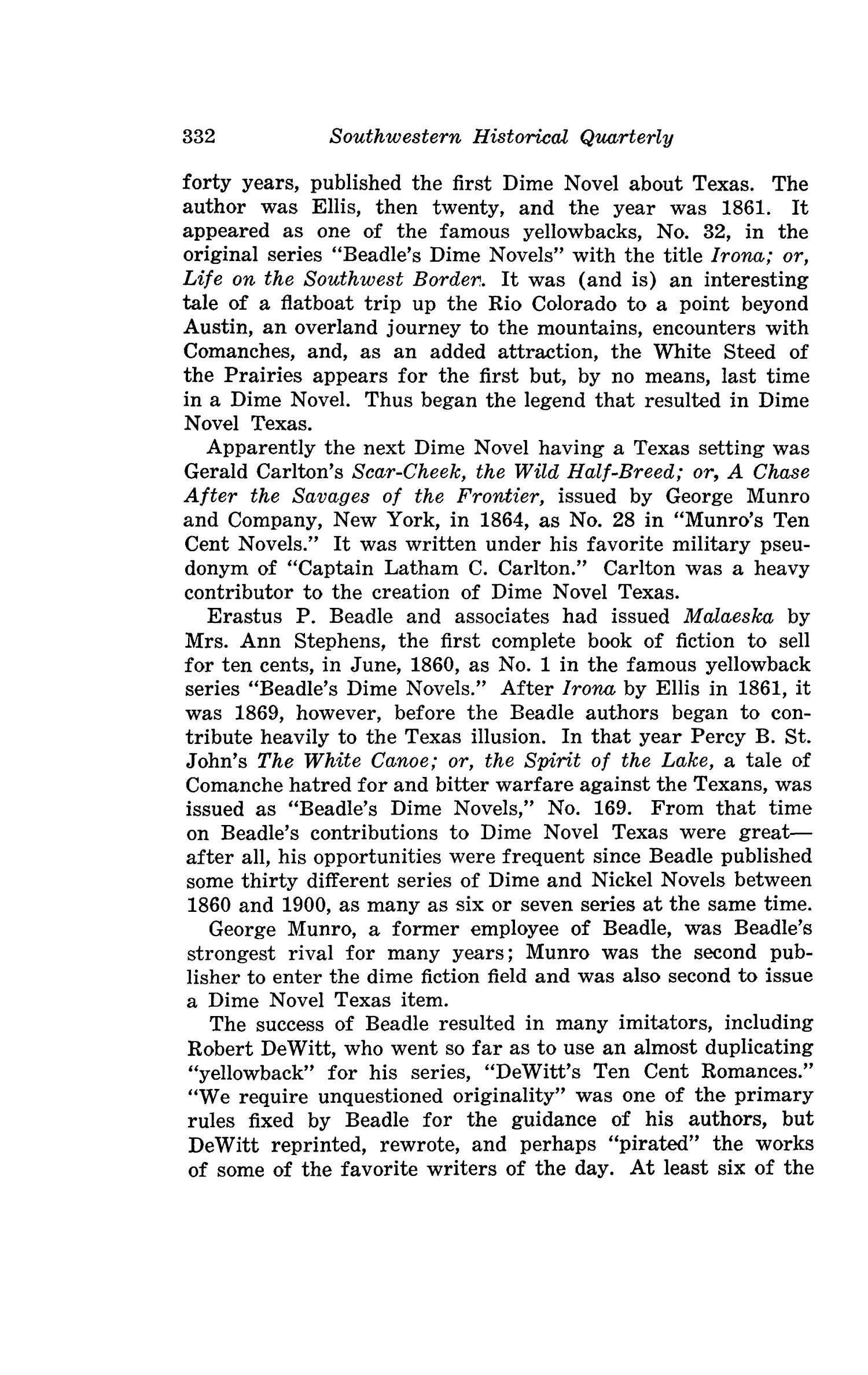 The Southwestern Historical Quarterly, Volume 49, July 1945 - April, 1946
                                                
                                                    332
                                                