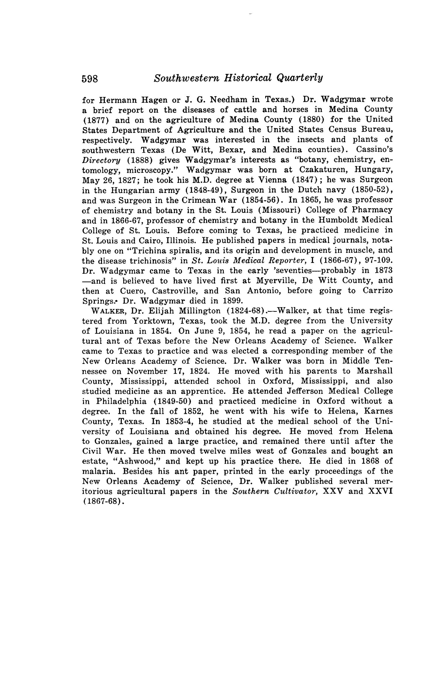 The Southwestern Historical Quarterly, Volume 49, July 1945 - April, 1946
                                                
                                                    598
                                                