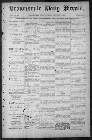 Primary view of object titled 'Brownsville Daily Herald (Brownsville, Tex.), Vol. ELEVEN, No. 245, Ed. 1, Saturday, December 13, 1902'.