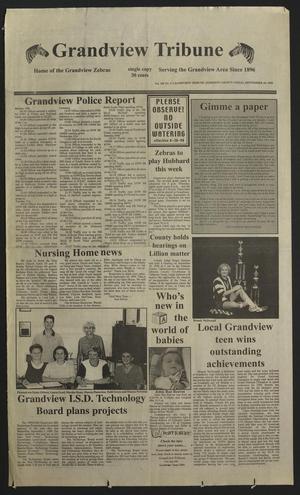 Primary view of object titled 'Grandview Tribune (Grandview, Tex.), Vol. 105, No. 5, Ed. 1 Friday, September 10, 1999'.