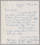 Letter: [Handwritten Letter from Mary Jean Thorne to Harris Leon Kempner, Feb…