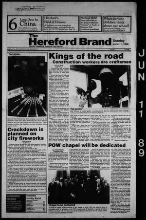 Primary view of object titled 'The Hereford Brand (Hereford, Tex.), Vol. 88, No. 243, Ed. 1 Sunday, June 11, 1989'.