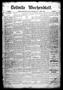 Newspaper: Bellville Wochenblatt. (Bellville, Tex.), Vol. 2, No. 1, Ed. 1 Thursd…