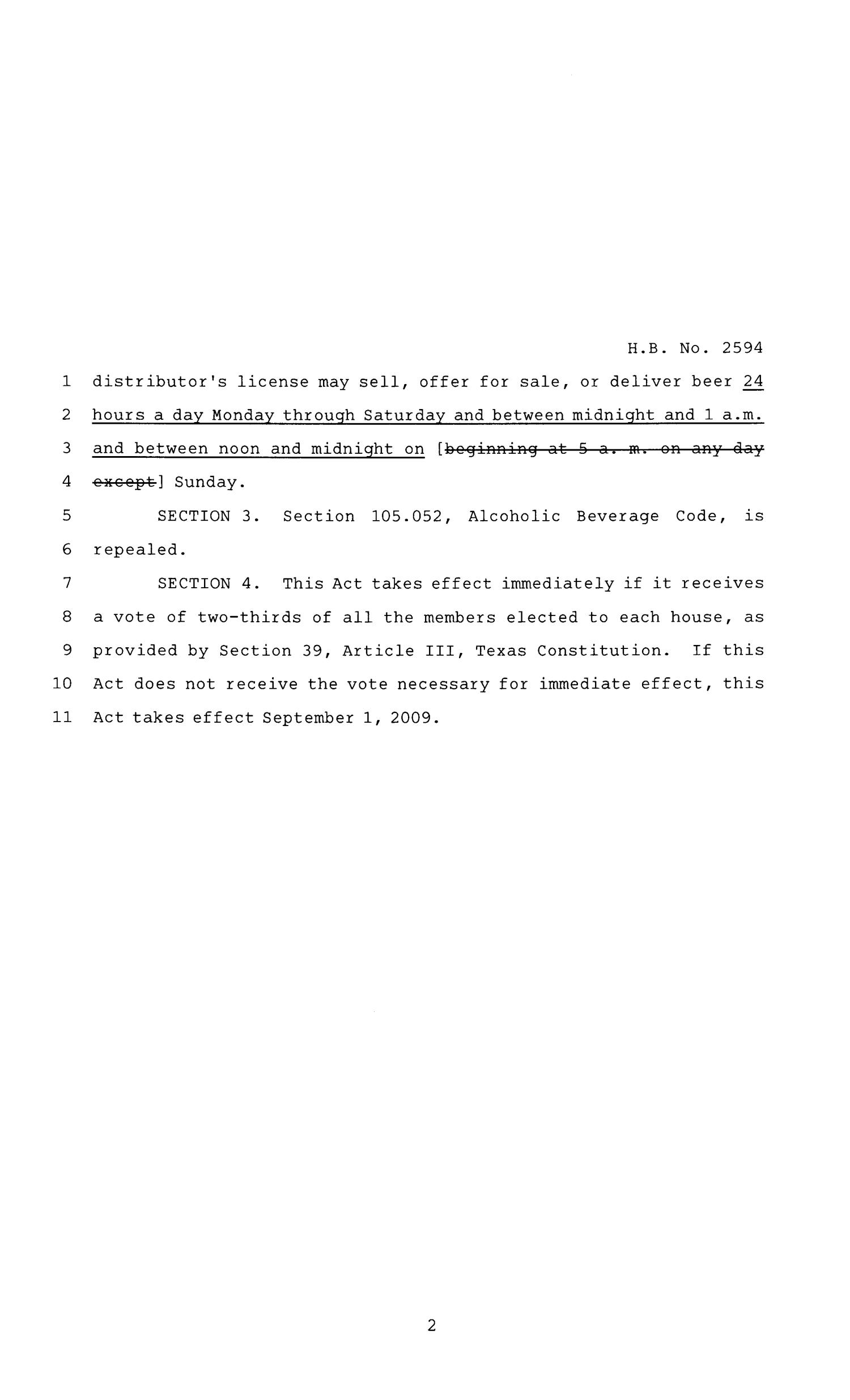 81st Texas Legislature, Regular Session, House Bill 2594, Chapter 7
                                                
                                                    [Sequence #]: 2 of 3
                                                