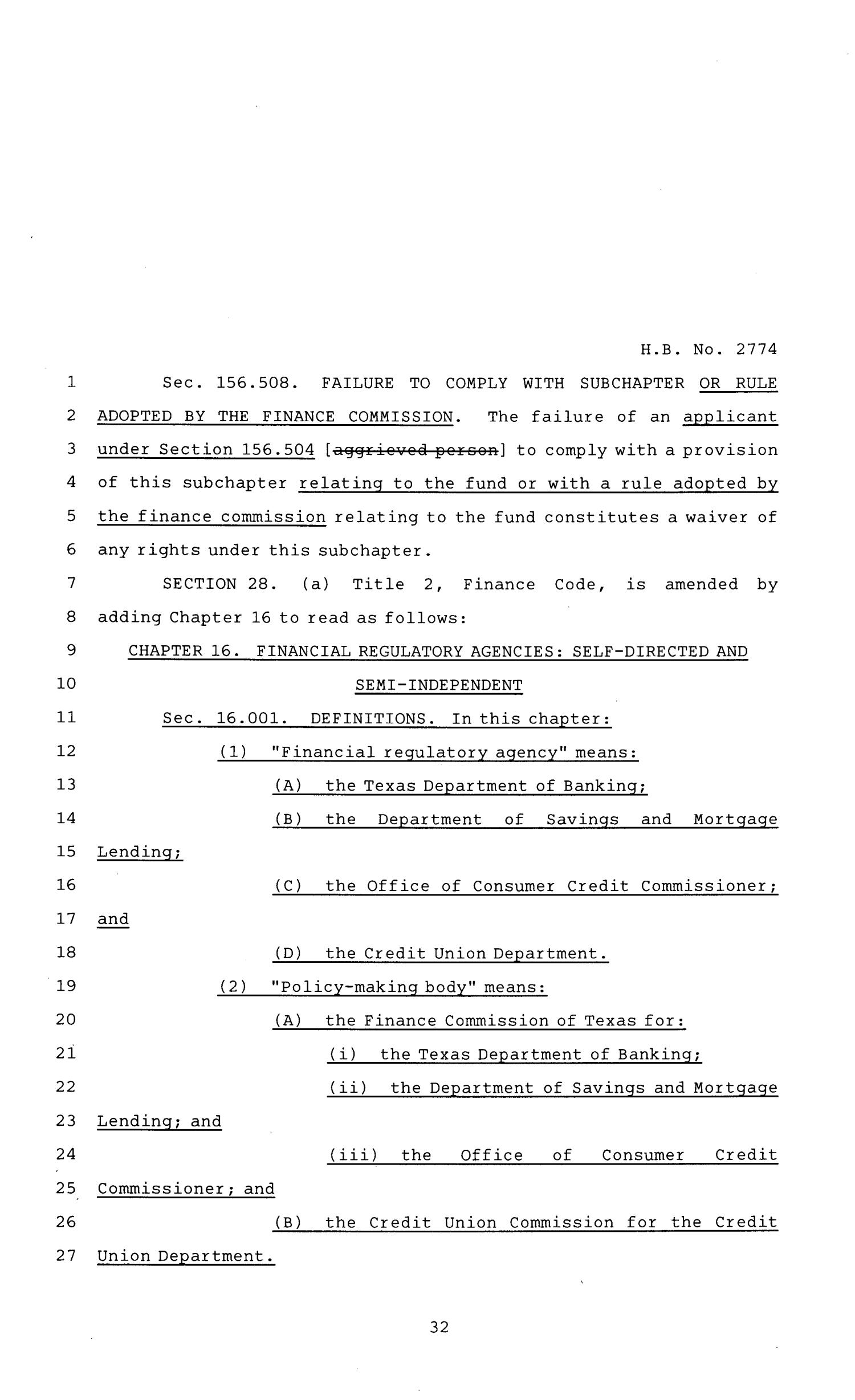 81st Texas Legislature, Regular Session, House Bill 2774, Chapter 1317
                                                
                                                    [Sequence #]: 32 of 47
                                                