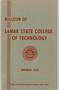 Book: Catalog of Lamar State College of Technology, 1956-1957