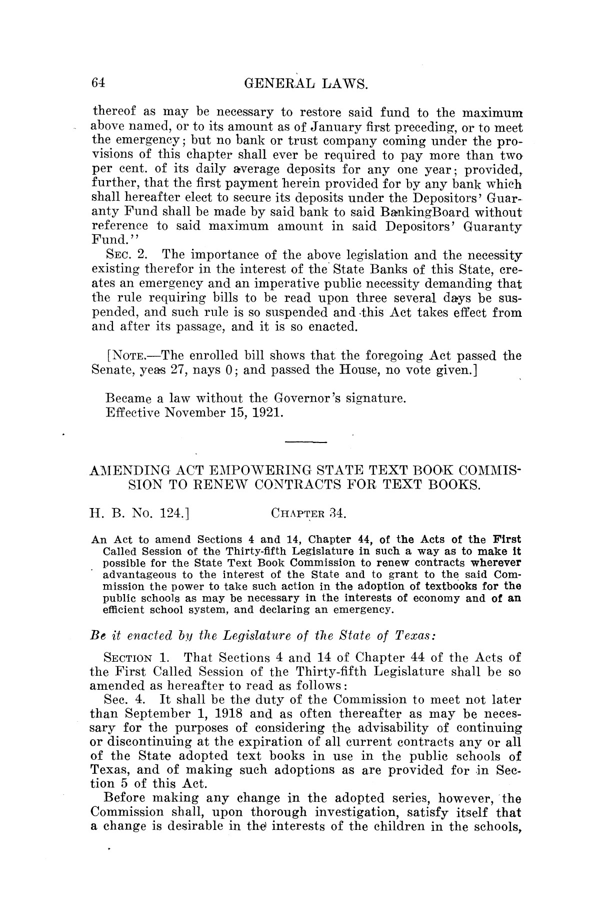 The Laws of Texas, 1921 [Volume 21]
                                                
                                                    [Sequence #]: 72 of 1670
                                                