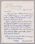 Letter: [Handwritten Letter from Max B. Arnstein to I. H. Kempner, May 19, 19…