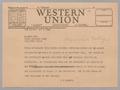 Letter: [Telegram from I. H. Kempner to Eugene Fish, November 3, 1944]