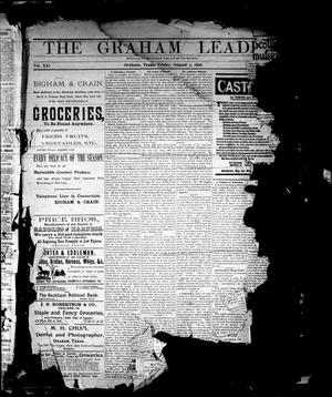Primary view of object titled 'The Graham Leader. (Graham, Tex.), Vol. 21, No. [1], Ed. 1 Friday, August 7, 1896'.
