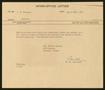 Letter: [Inter-Office Letter from W. H. Louviere to Isaac Herbert Kempner, Ap…