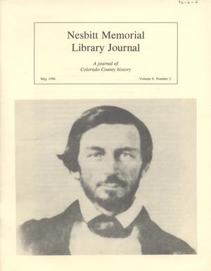 Primary view of object titled 'Nesbitt Memorial Library Journal, Volume 6, Number 2, May 1996'.