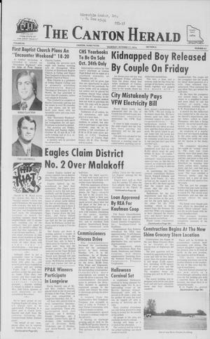Primary view of object titled 'The Canton Herald (Canton, Tex.), Vol. 90, No. 42, Ed. 1 Thursday, October 17, 1974'.