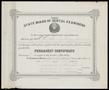 Primary view of [Permanent Dentistry Certificate for A. A. Beville]