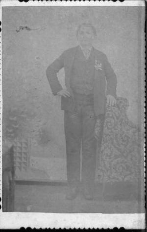 Primary view of object titled '[A full length portrait of Charles August Moers.]'.
