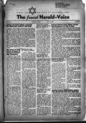 Primary view of object titled 'The Jewish Herald-Voice (Houston, Tex.), Vol. 45, No. 8, Ed. 1 Thursday, May 18, 1950'.