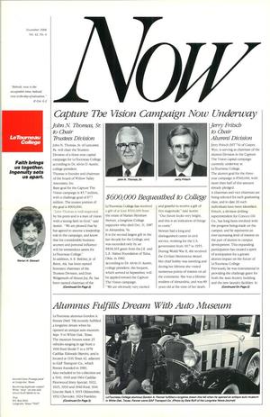 Primary view of object titled 'LeTourneau College NOW, Volume 42, Number 4, November 1988'.