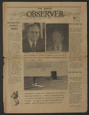 Primary view of object titled 'The Erath Observer (Stephenville, Tex.), Vol. 1, No. 45, Ed. 1 Thursday, September 11, 1975'.