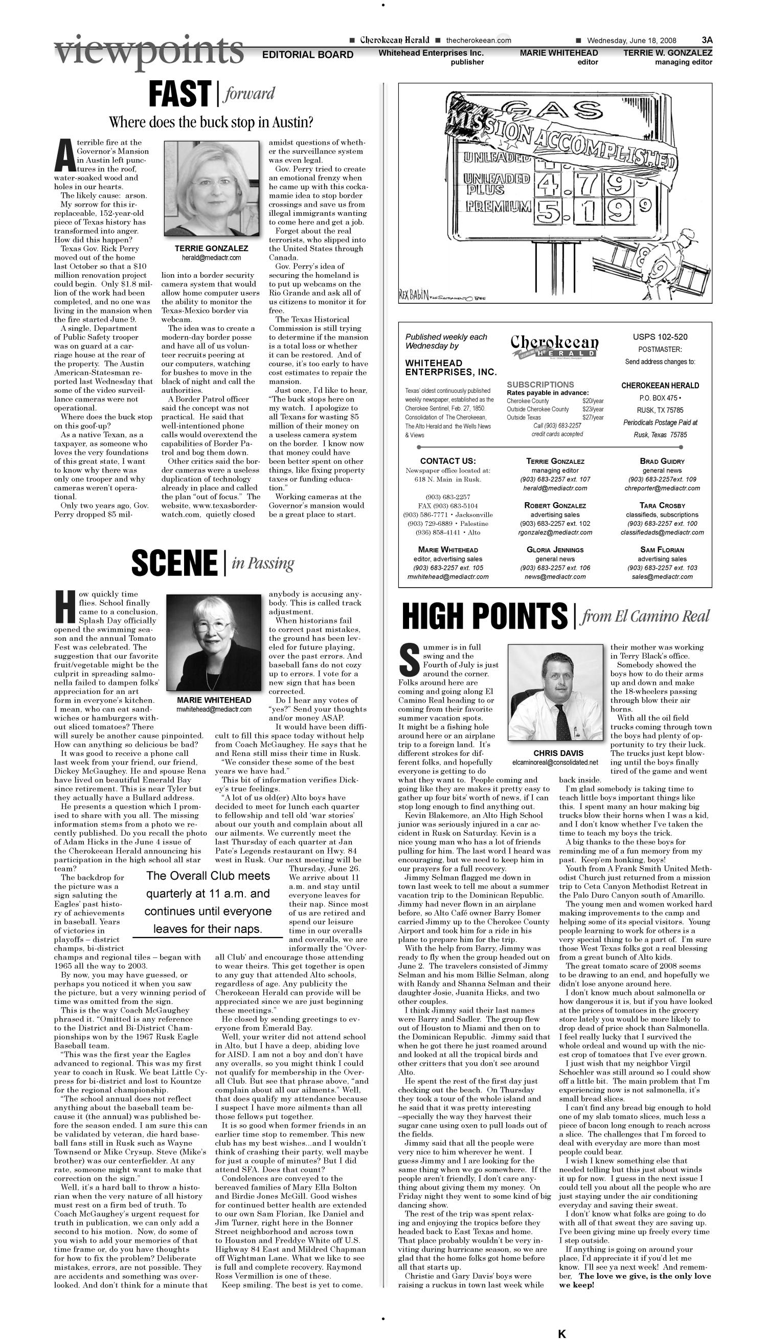 Cherokeean Herald (Rusk, Tex.), Vol. 159, No. 17, Ed. 1 Wednesday, June 18, 2008
                                                
                                                    [Sequence #]: 3 of 16
                                                