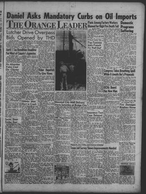 Primary view of object titled 'The Orange Leader (Orange, Tex.), Vol. 55, No. 58, Ed. 1 Thursday, March 20, 1958'.