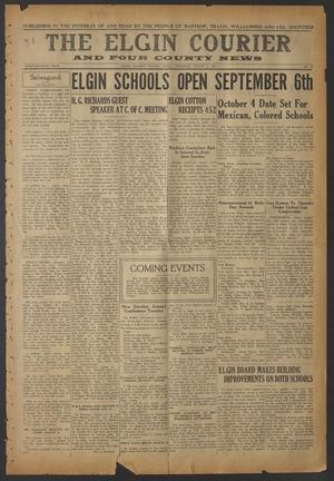 Primary view of object titled 'The Elgin Courier and Four County News (Elgin, Tex.), Vol. 47, No. 18, Ed. 1 Thursday, August 5, 1937'.
