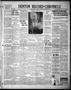 Newspaper: Denton Record-Chronicle (Denton, Tex.), Vol. 35, No. 107, Ed. 1 Tuesd…